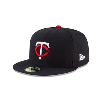 Blue Minnesota Twins Hat - New Era MLB Authentic Collection 59FIFTY Fitted Caps USA0138459